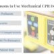 top five reasons to use mechanical CPR devices: cerebral perfusion, patient access, transport compressions, repeatable performance and reduce patient risk