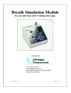 dual adult training/test lung breath simulation module user manual