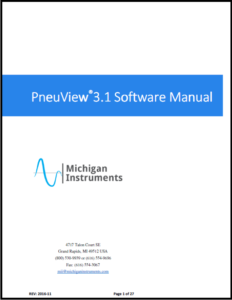 pneuview 3.1 software manual
