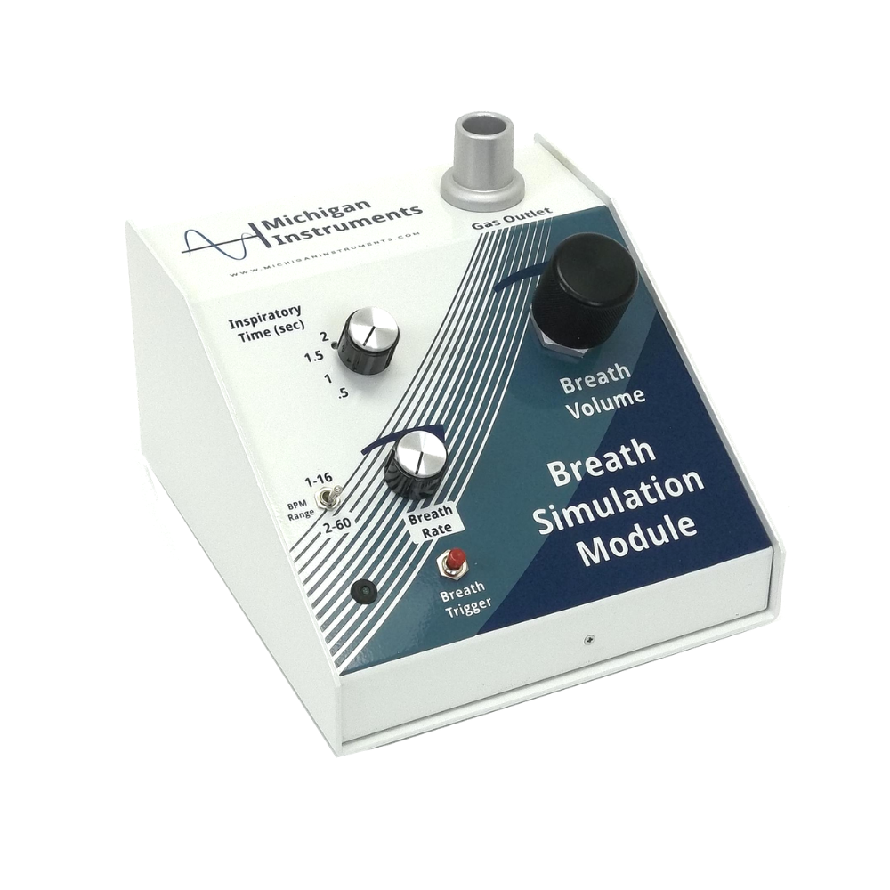 close up of michigan instruments breath simulation module