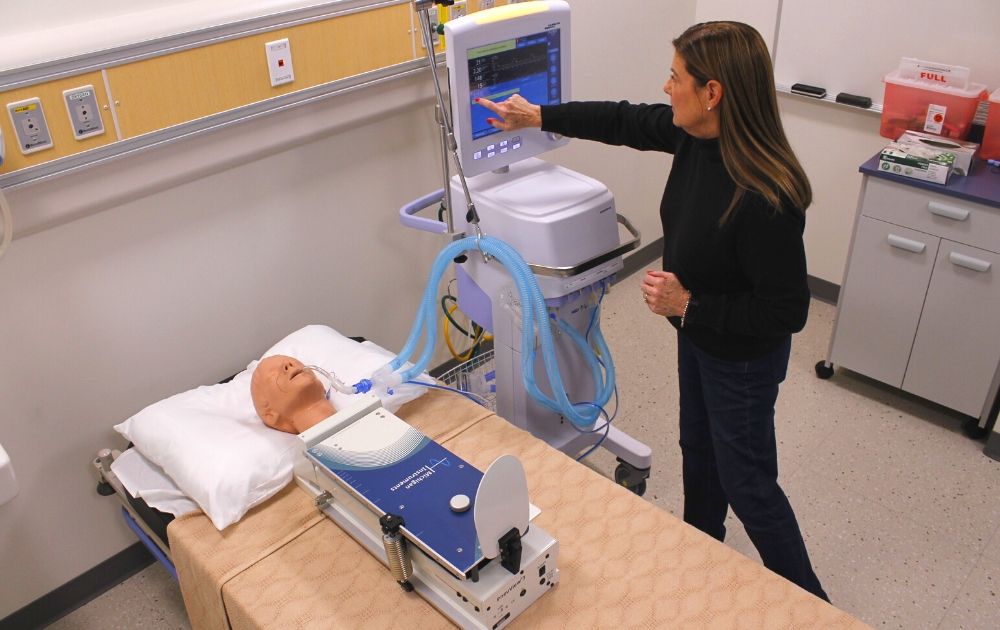 MII Lung Simulator Application Photo 5592 Lung Simulator Application Photo - Michigan Instruments